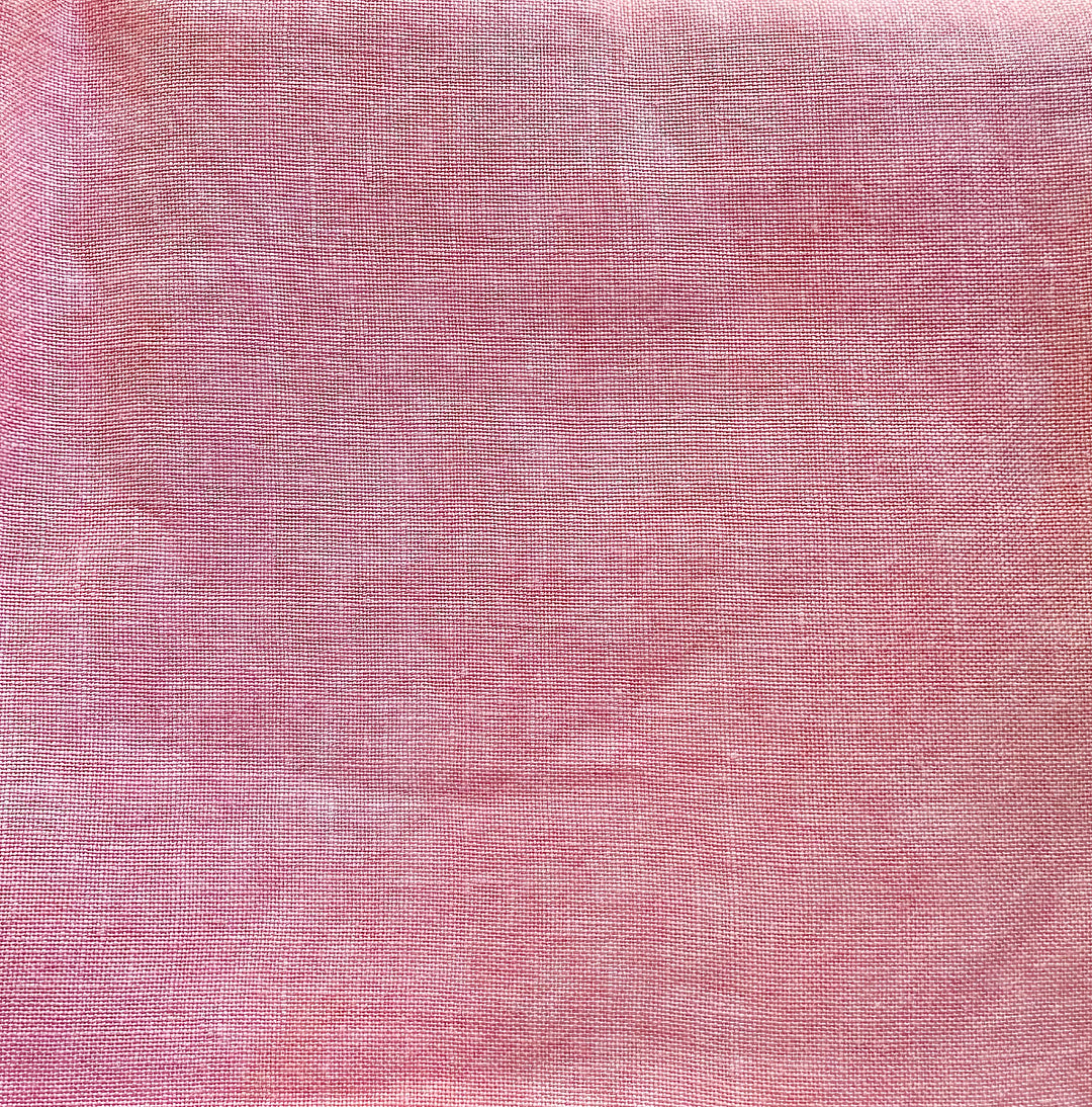 NEW COLOR! Coral 32ct linen - Fat Eighth (13"x17") | Fiber on a Whim