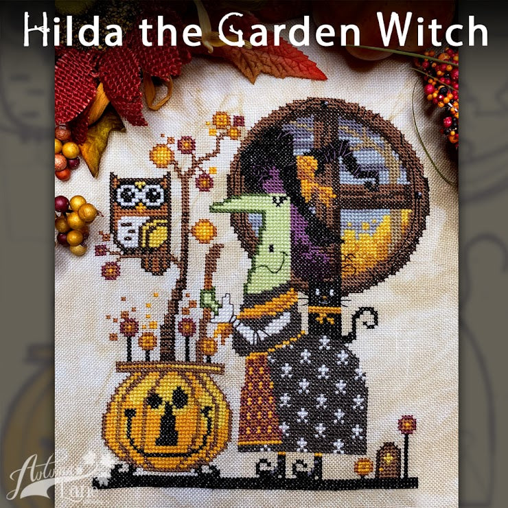 Hilda the Garden Witch | Autumn Lane Stitchery