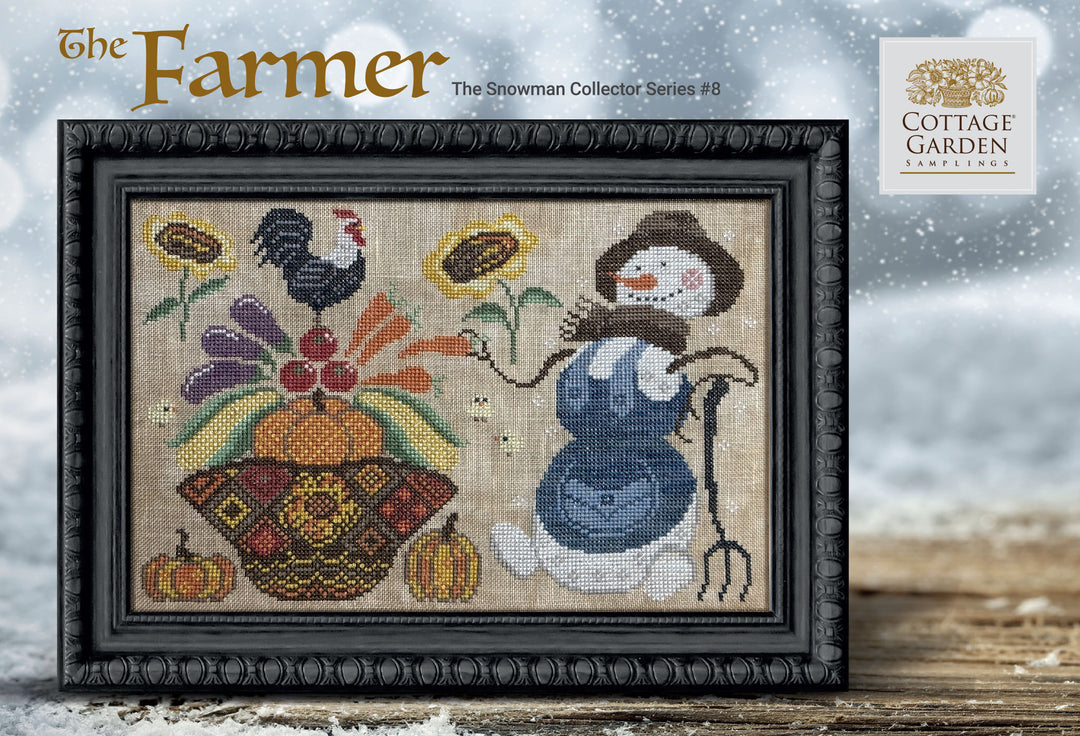 The Farmer - Snowman Collector Series #8 | Cottage Garden Samplings