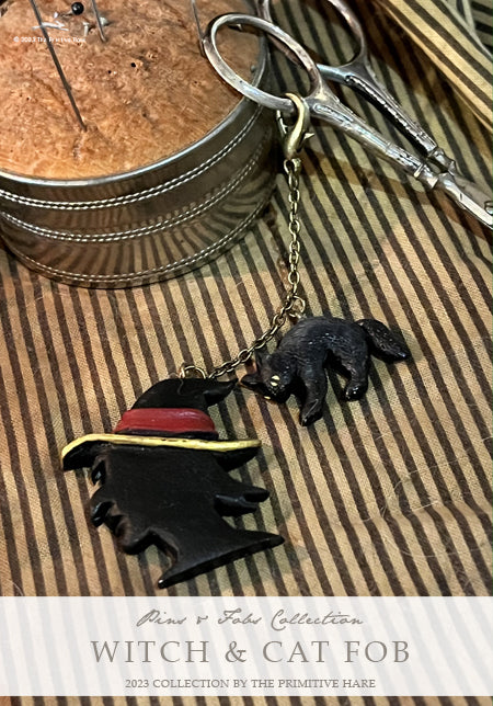 Witch & Cat Fob | The Primitive Hare