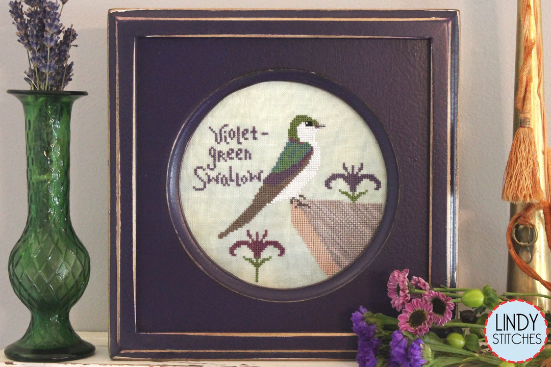 Violet-Green Swallow - Bird Crush Club #11 | Lindy Stitches