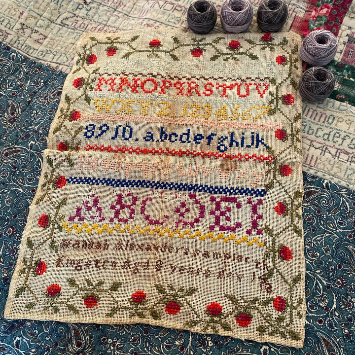 Hannah Alexander: A Sweet Little Sampler | Pansy Patch Quilts and Stitchery