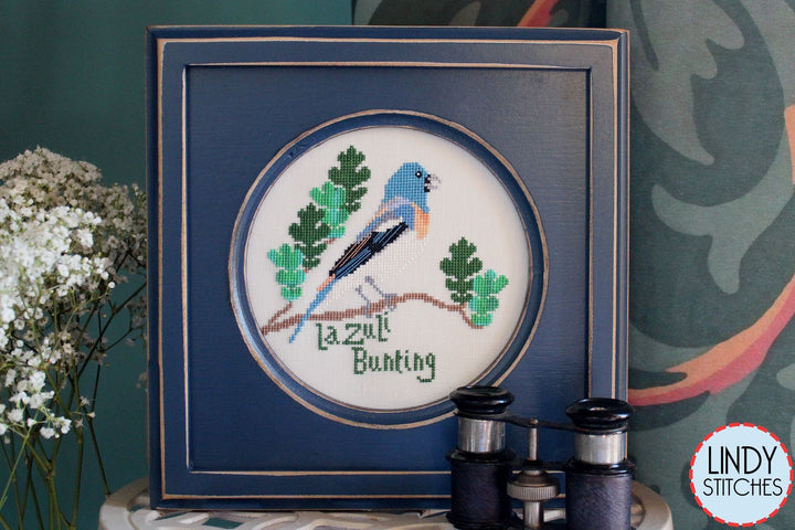 Lazuli Bunting - Bird Crush Club #5 | Lindy Stitches