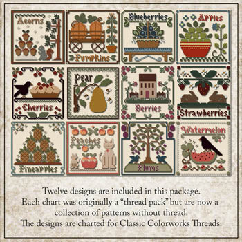 Fruit of the Seasons Collection (12 charts rereleased!) | Little House Needleworks