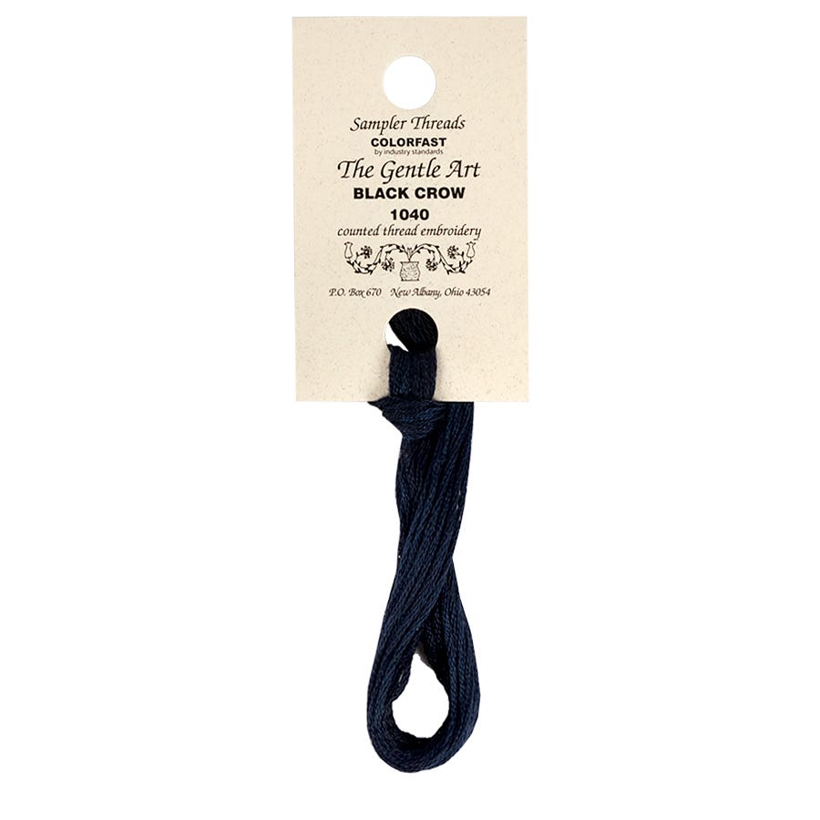 Black Crow  The Gentle Art - Hand-Dyed Embroidery Floss – TopKnot Stitcher  Shop