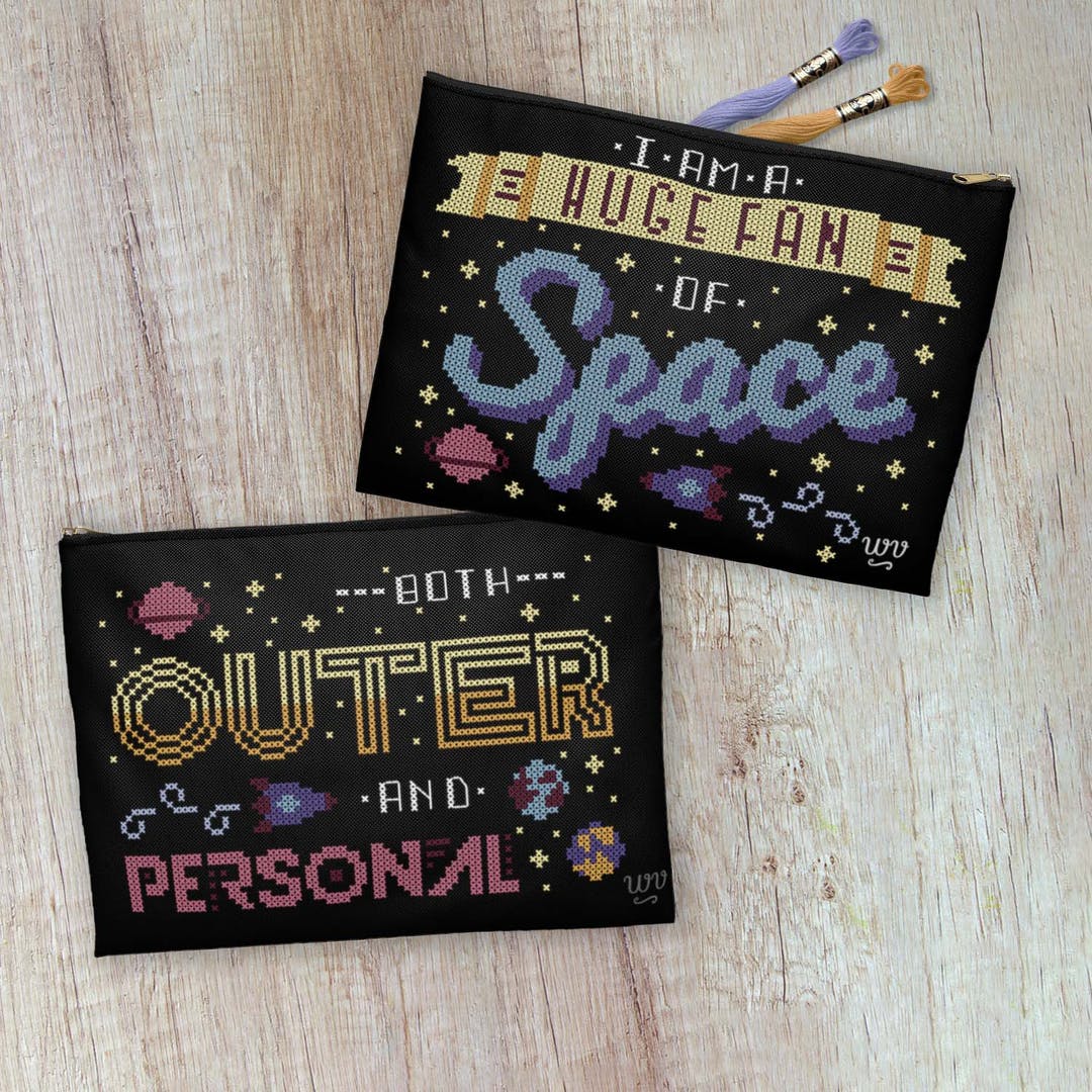 I am a Huge Fan of Space Project Bag | Wild Violet Cross Stitch