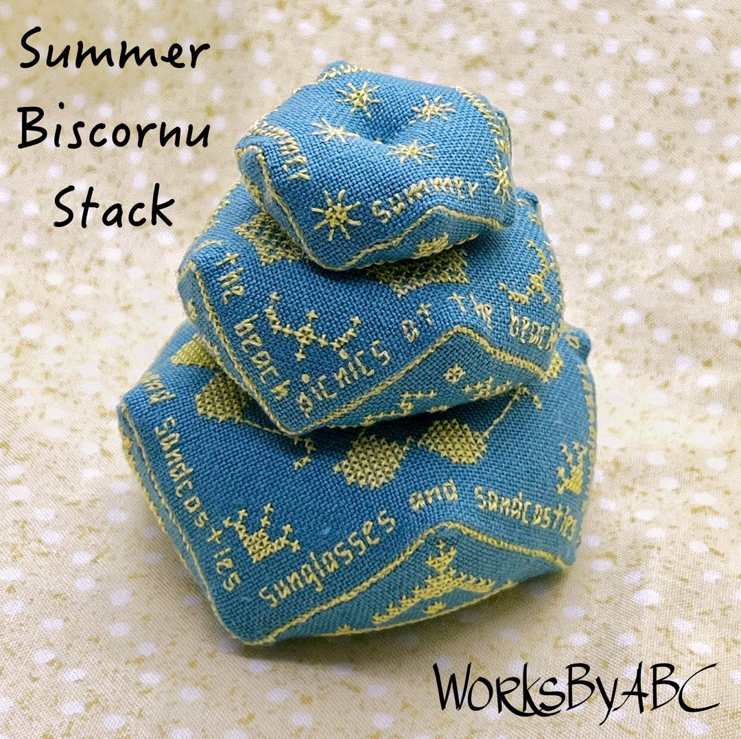Summer Biscornu Stack | WorksByABC