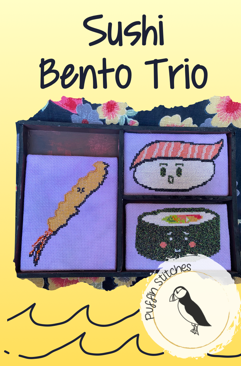 Sushi Bento Trio | Jonesey Stitchery