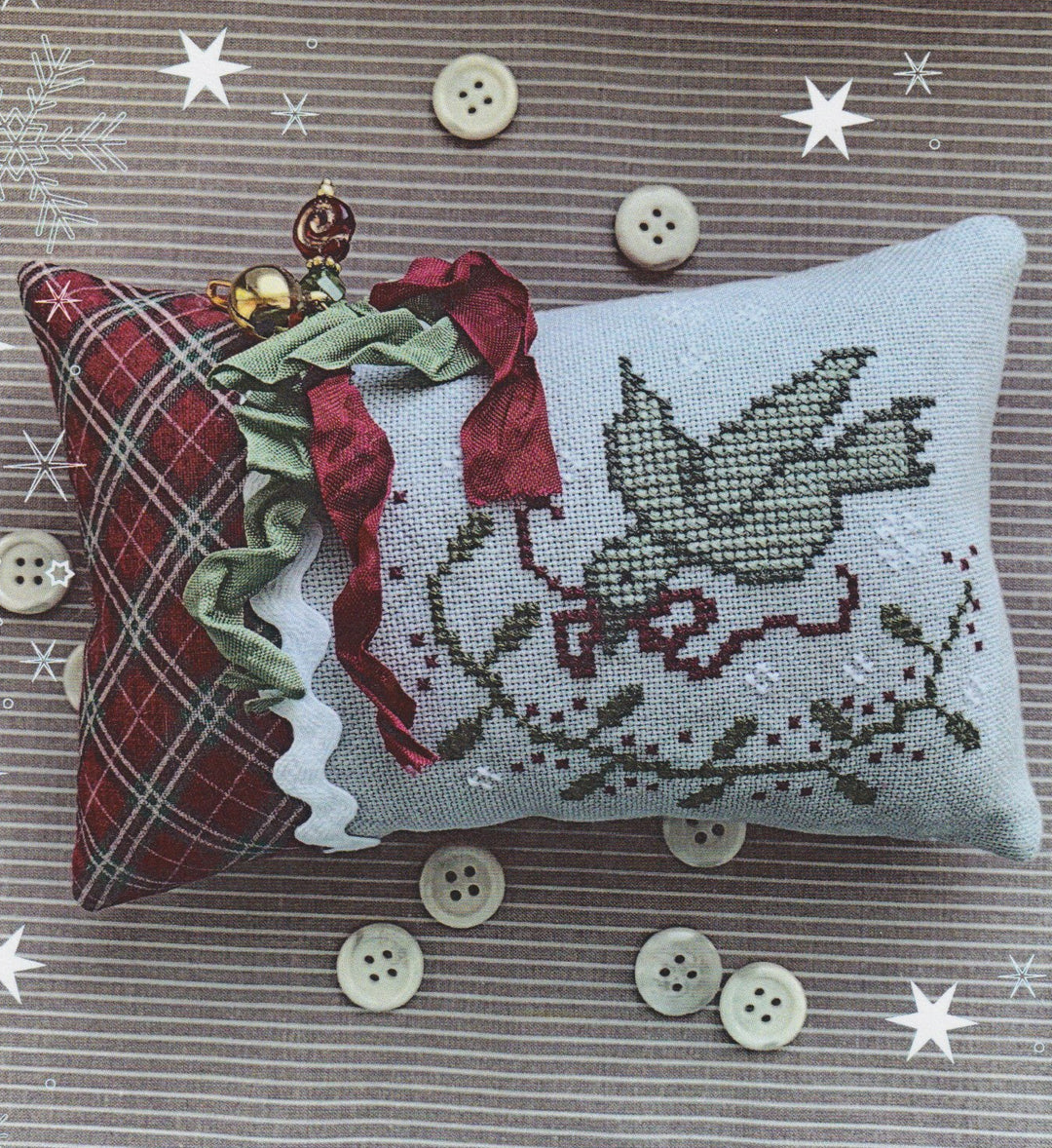 Holly Bird Ornament | Stitches by Ethel