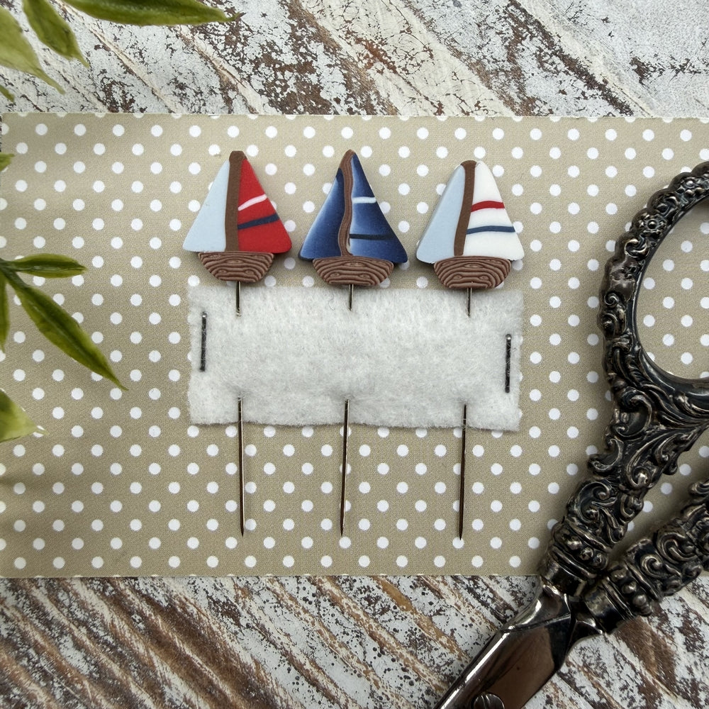 Pre-Order: Sailing Pin Set (3 pins) | Puntini Puntini - Nashville 2026 (ships in March)