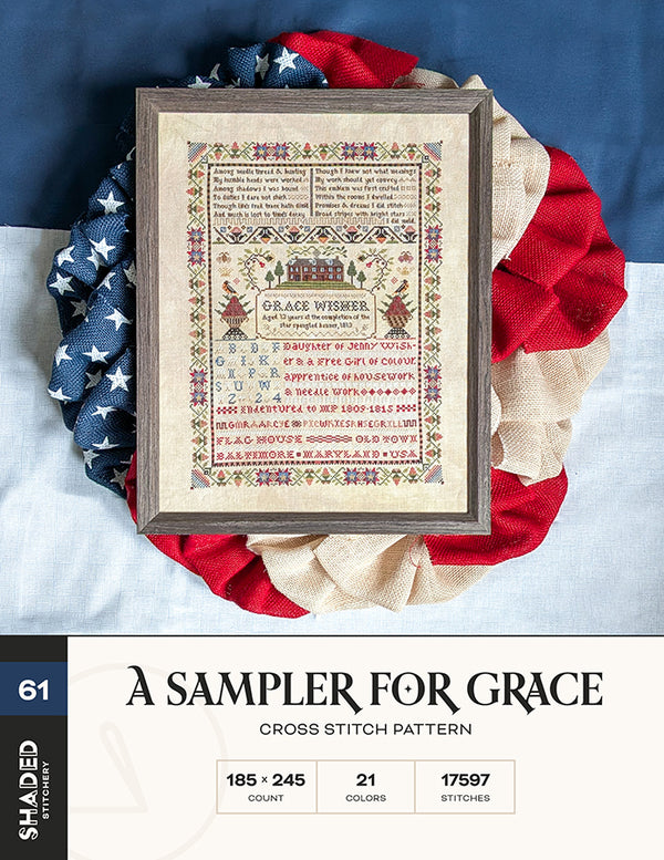 Pre-Order: A Sampler for Grace | Shaded Stitchery - Nashville 2026 (ships in March)