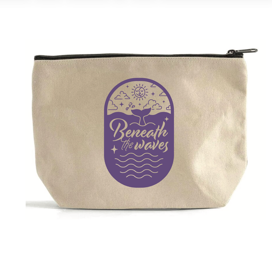 Pre-Order: Beneath the Waves Project Bag - XStitch the Rainbow  (a TopKnot Exclusive!) | Shaded Stitchery - Nashville 2026 (ships in March)