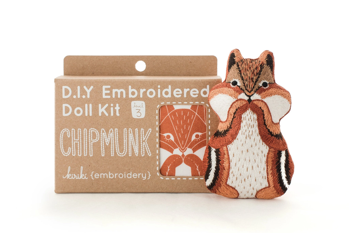 Chipmunk - Embroidery Kit | Kiriki Press