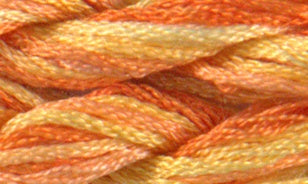 Close-up of orange and yellow yarn
