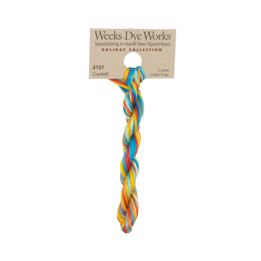 Confetti 4107 | Weeks Dye Works - Hand-Dyed Embroidery Floss