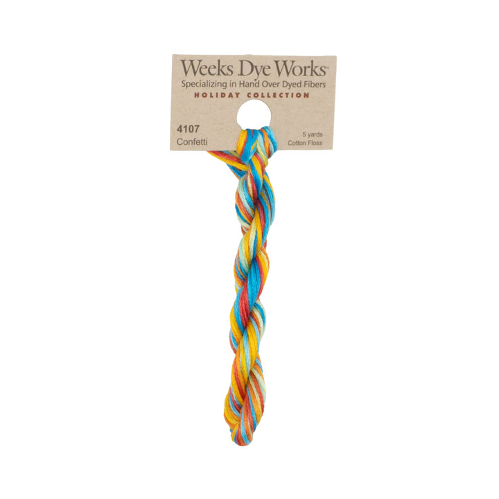 Confetti 4107 | Weeks Dye Works - Hand-Dyed Embroidery Floss