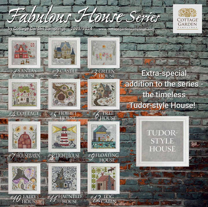 Pre-Order: Log Cabin - Fabulous House Series #12 | Cottage Garden Samplings (ships mid-Nov)