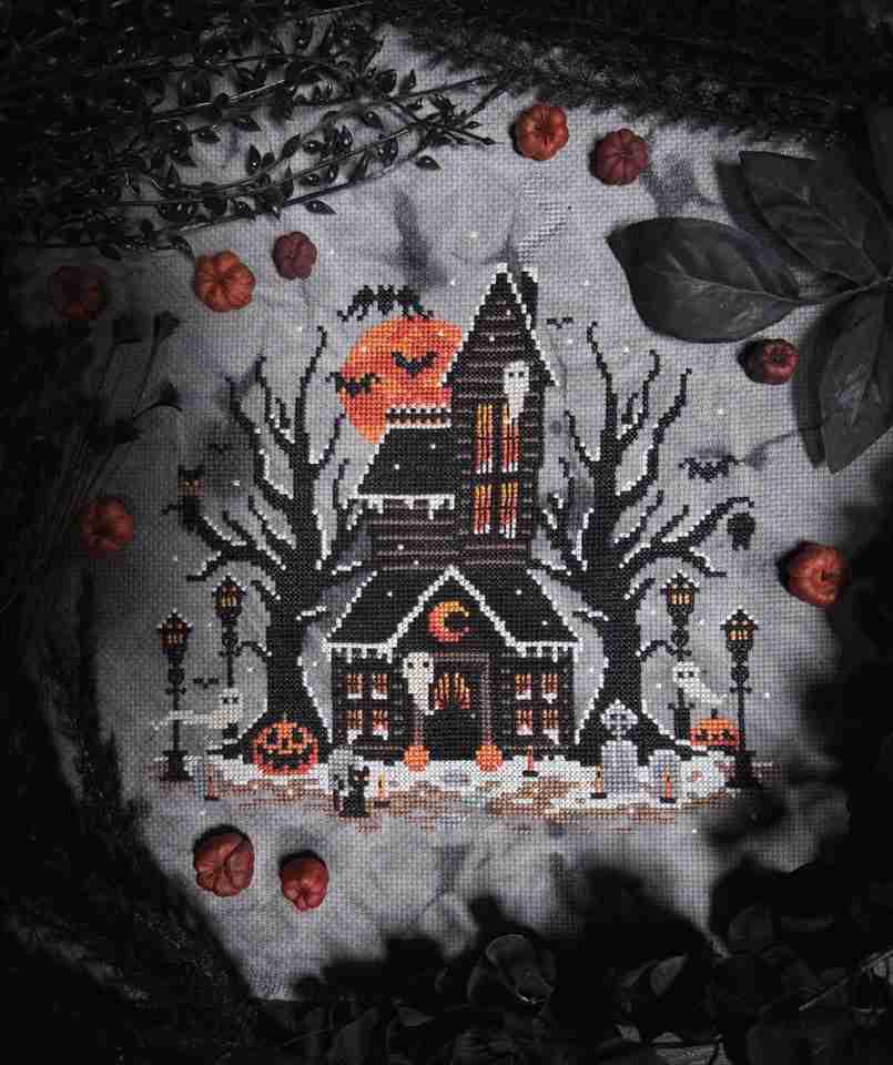 Pre-Order: Frosted Pumpkin Cottage | The Witchy Stitcher (ships early sept)