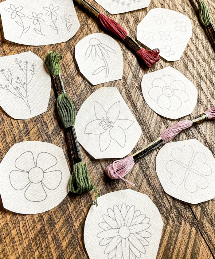 Pre-Order: Flowers in Bloom - Stick and Stitch Variety Pack | Sherwood Forest (begins shipping late August)