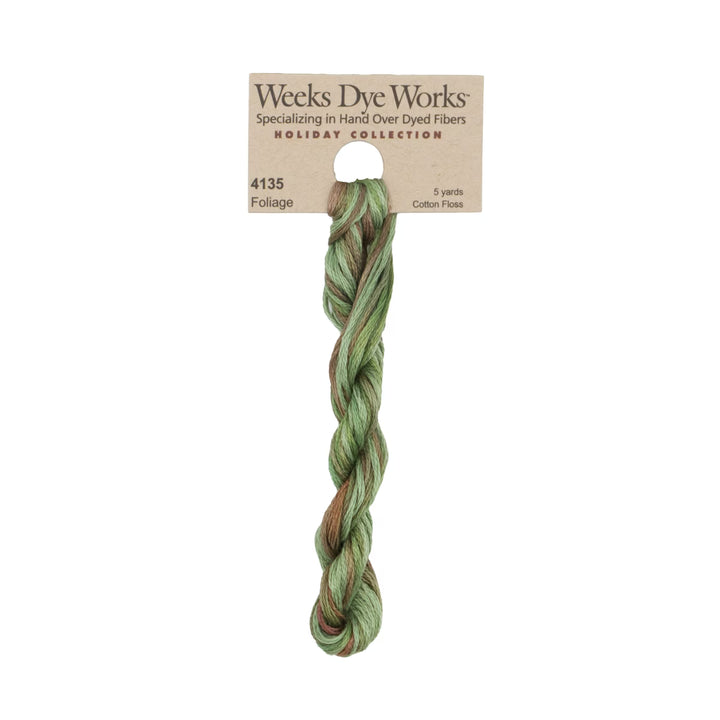 Foliage 4135 | Weeks Dye Works - Hand-Dyed Embroidery Floss