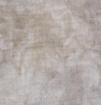 Textured gray fabric swatch hand dyed cross stitch fabric