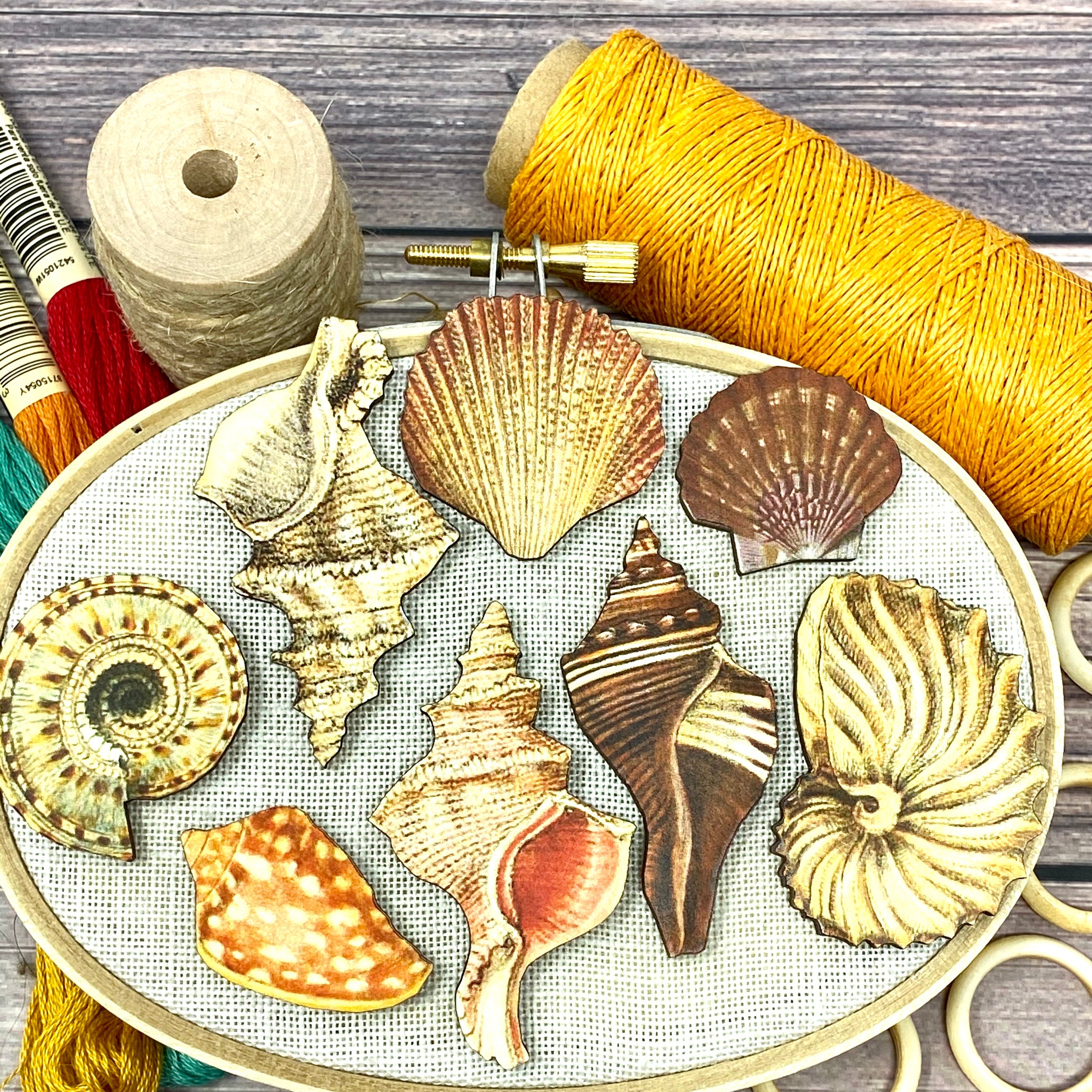 Seashell Needle Minder - random shell