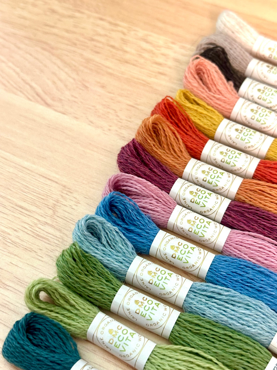 Satsuma Eco Vita Palette (Thread Pack with 14 skeins DMC Eco Vita Wool Thread)