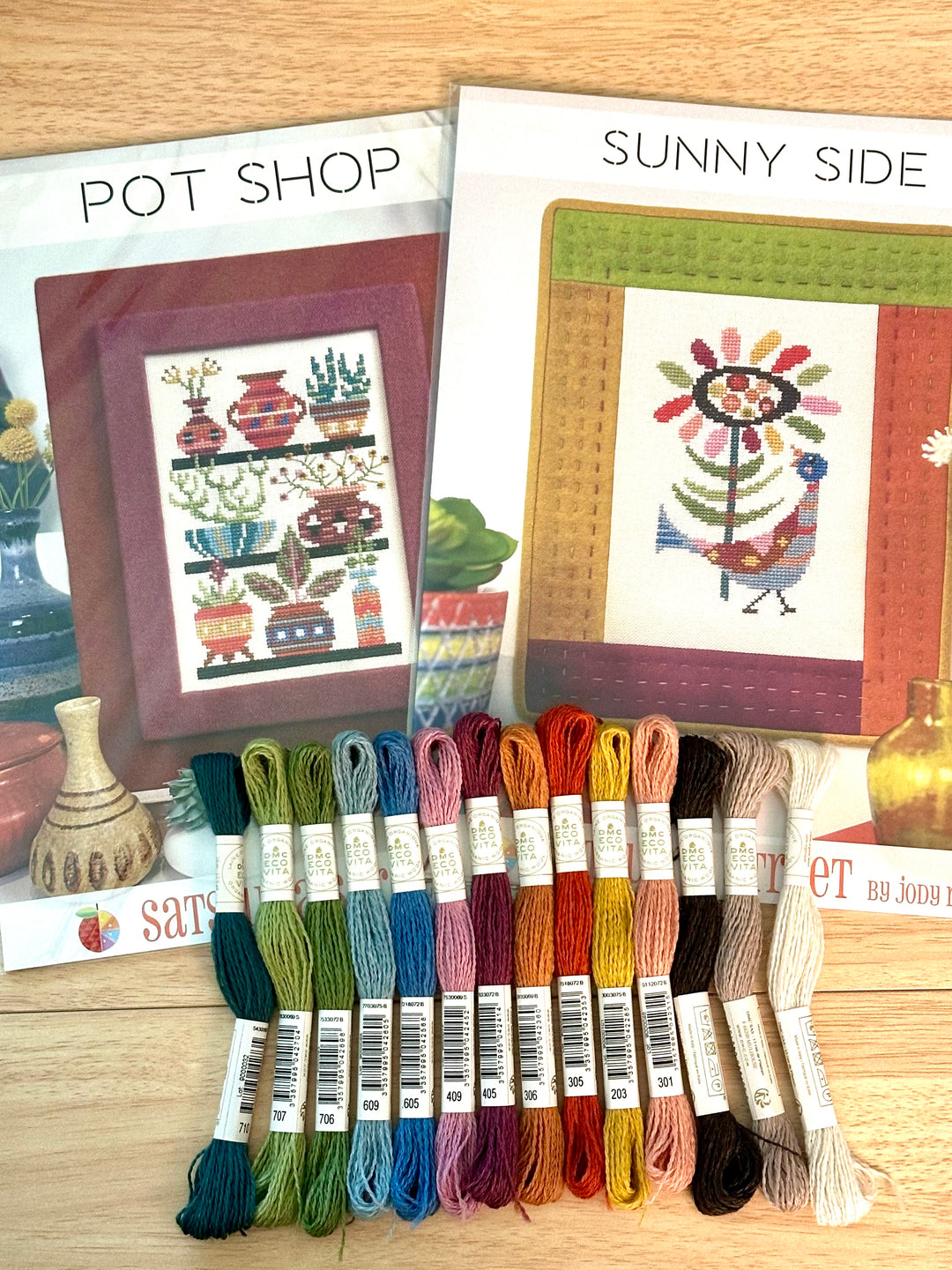Satsuma Eco Vita Palette (Thread Pack with 14 skeins DMC Eco Vita Wool Thread)