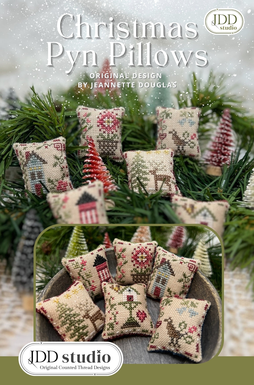 Pre-Order: Christmas Pyn Pillows | Jeannette Douglas (ships late Oct)