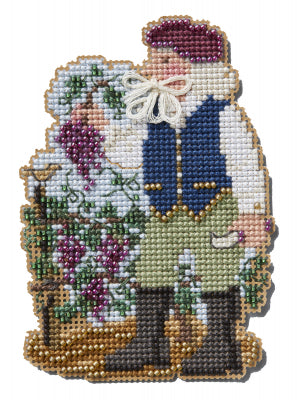 Vineyard Santa - Mediterranean Santas | Mill Hill Cross Stitch Kit