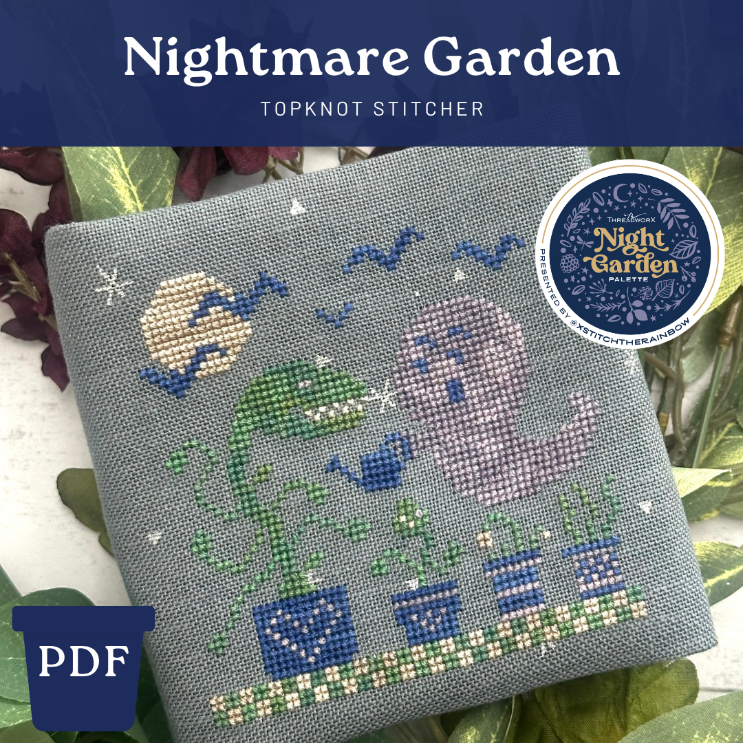 TopKnot Stitcher Shop Cross Stitch Patterns - Print & PDF