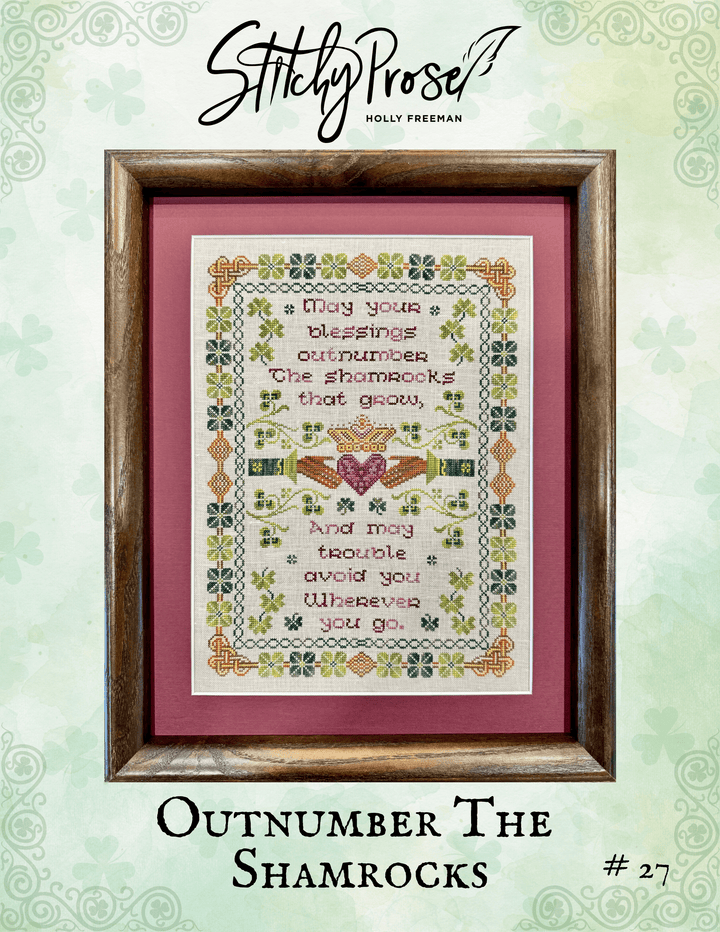Pre-Order: Outnumber the Shamrocks (thread packs available!) | Stitchy Prose (Nashville Market - ships in March)
