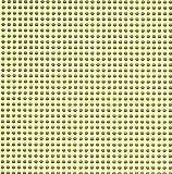 A close-up of a repeating pattern of small yellow-green oval dots on a pale yellow-green background.