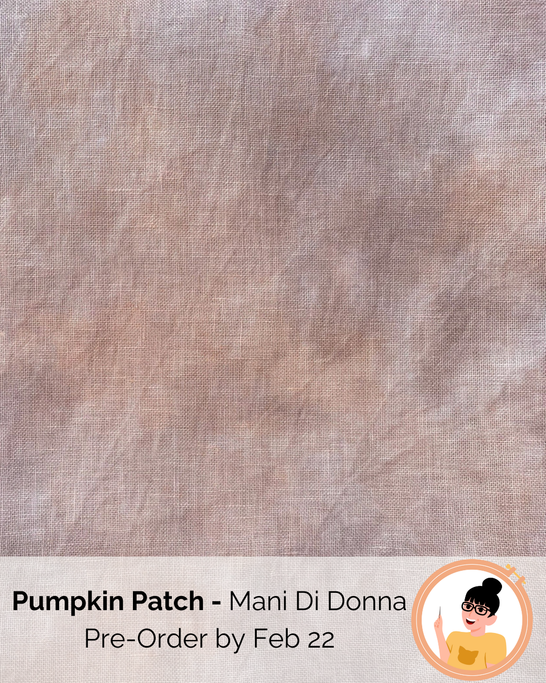 Pumpkin Patch 32ct linen - Fat Quarter (17x25) | Mani di Donna (