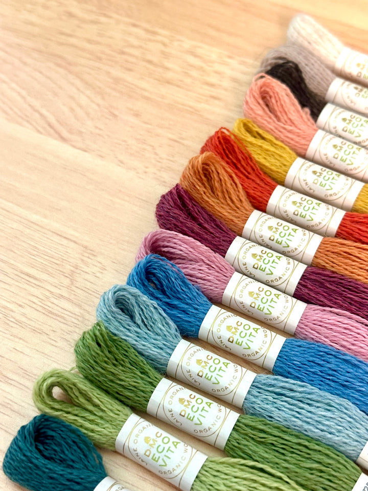 Satsuma Eco Vita Palette (Thread Pack with 14 skeins DMC Eco Vita Wool Thread)