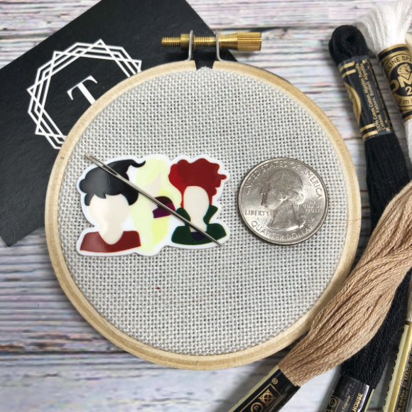 Witchy Sisters Silhouettes Needle Minder