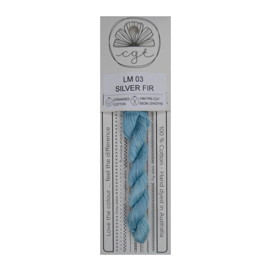 Silver Infused Threads Silver Fir | Cottage Garden Threads – TopKnot Stitcher Shop