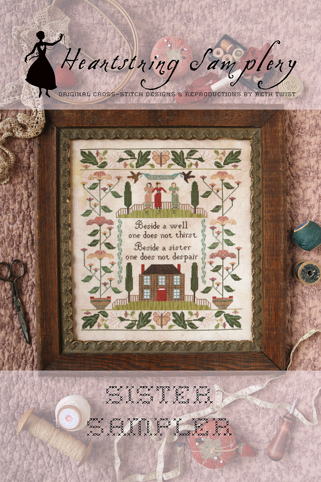 Sister Sampler | Heartstring Samplery – TopKnot Stitcher Shop