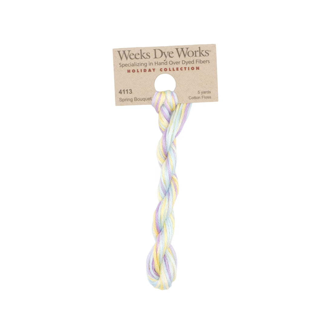 Spring Bouquet 4113 | Weeks Dye Works - Hand-Dyed Embroidery Floss