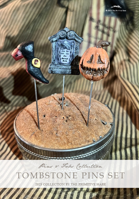 Tombstone Pin Set | The Primitive Hare - Marketplace