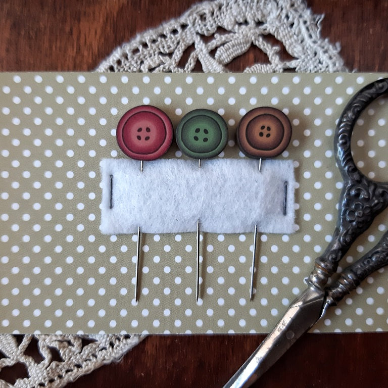 Three Buttons Pin Set | Puntini Puntini