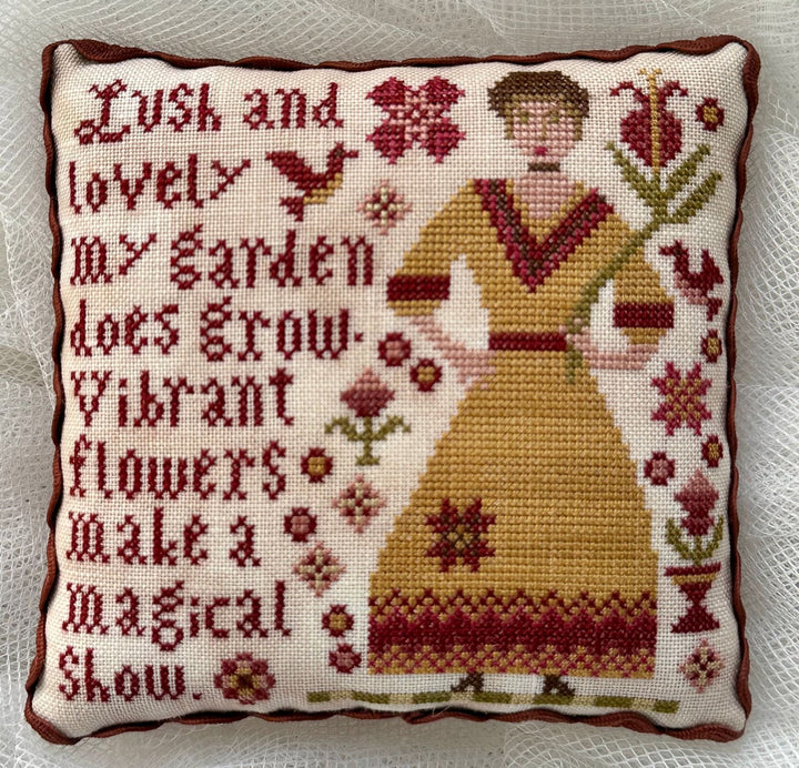 Vibrant Flowers - Sampler & Pincushion | Kathy Barrick