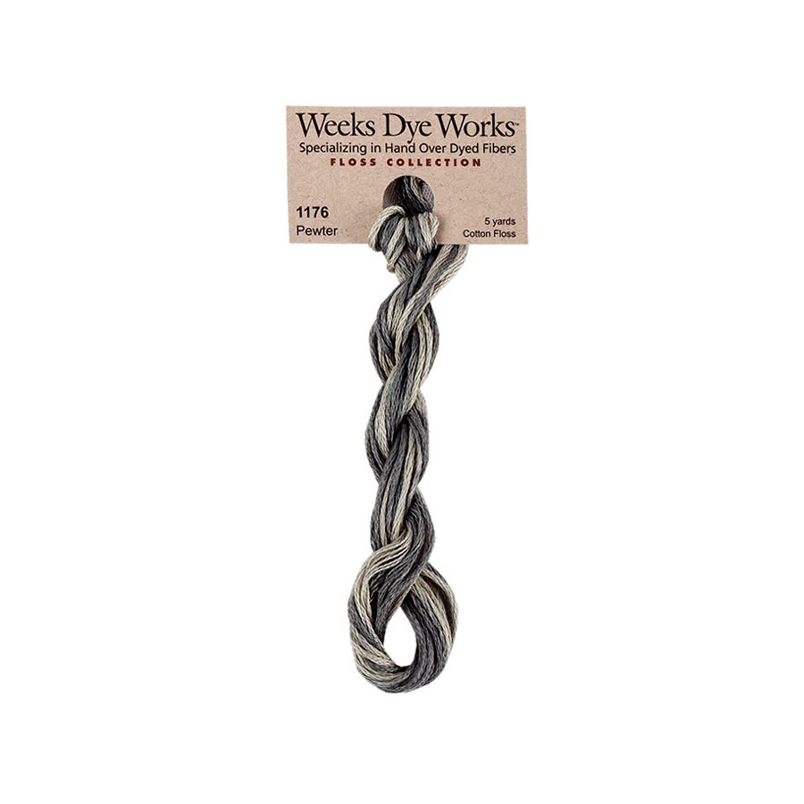 Pewter | Weeks Dye Works - Hand-Dyed Embroidery Floss