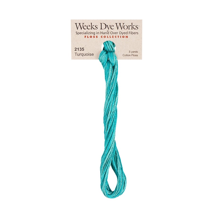 Turquoise | Weeks Dye Works - Hand-Dyed Embroidery Floss