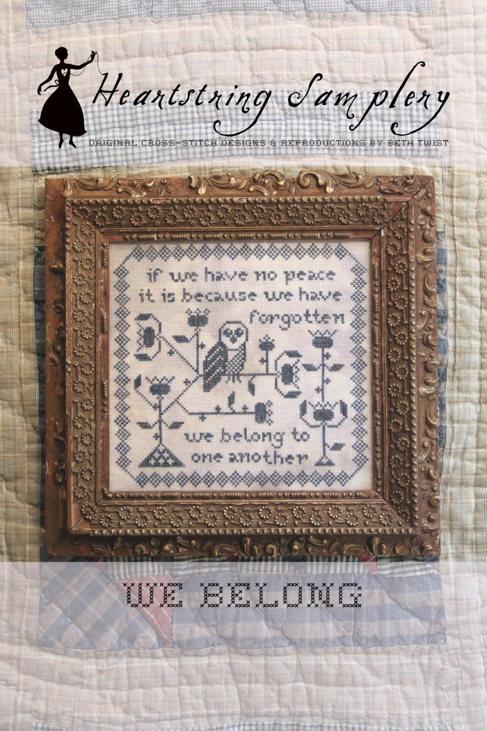 We Belong | Heartstring Samplery – TopKnot Stitcher Shop