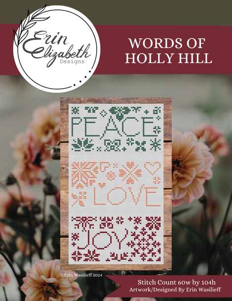 Pre-Order: Words of Holly Hill (Dinky Dyes thread pack available) | Erin Elizabeth Designs (Nashville Market - ships in March)*