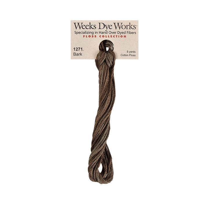 Bark 1271 | Weeks Dye Works - Hand-Dyed Embroidery Floss