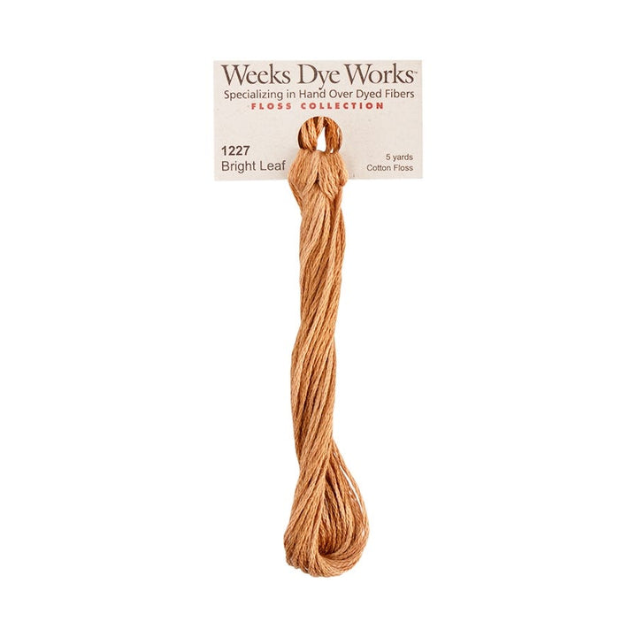 medium orange gold thread skein floss 