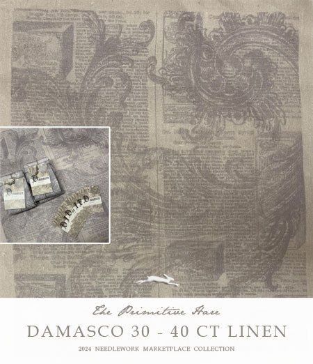 Damasco 30ct Linen | The Primitive Hare