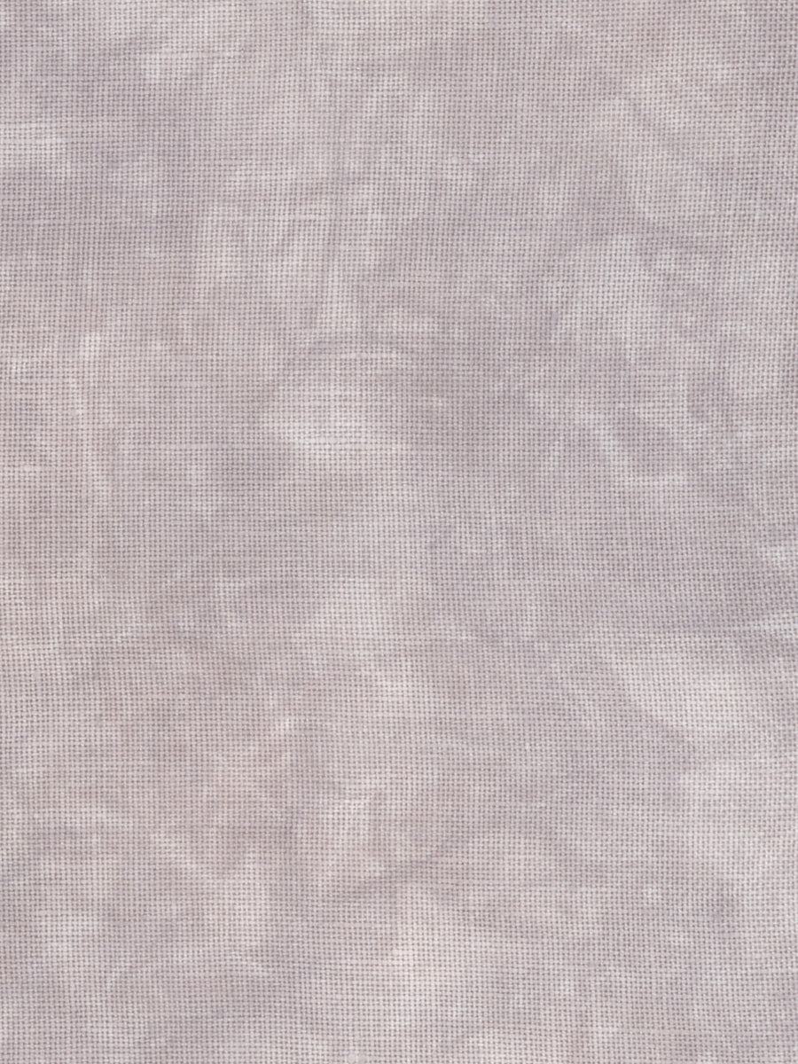 A close-up of a light gray fabric with a subtle woven texture and faint tonal pattern.